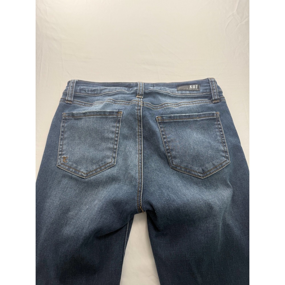 KUT From The Kloth Size 4 Donna Ankle Skinny Jeans Dark Wash Stretch Denim - Picture 6 of 9